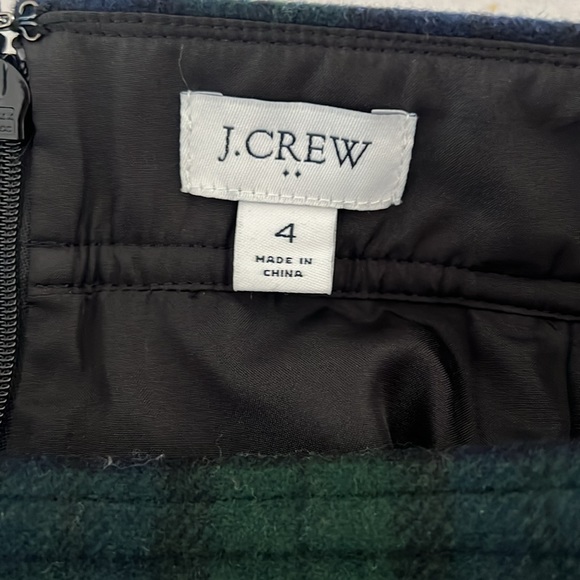 J.Crew Plaid Wool Blend Skirt - Picture 4 of 6